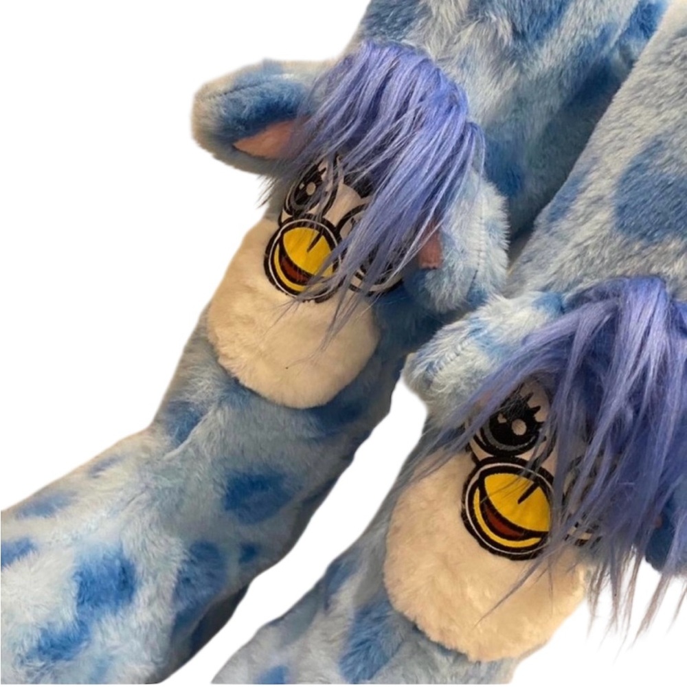Furby dollskill rare sold out y2k blue furry boots size 7 dolls kill - Picture 2 of 5